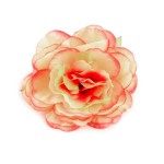 Artificial rose, diameter 65 mm, light peach color